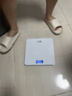 香山 体重秤 电子秤人体家用健康秤高精度  高清LCD显示 云白 Type-C充电款 实拍图