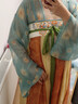 十三余小豆蔻儿[文竹清音]春日渐变双层大袖衫直裾绣花清冷汉服女 腰封 现货 M 实拍图