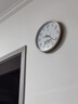 康巴丝（Compas）挂钟客厅静音走时卧室简约日历石英钟表挂墙时钟 c2855Y 金色26cm 实拍图