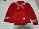 红豆儿童内衣套装纯棉男童秋衣秋裤本命年红色女童新年衣服H1010 150 实拍图