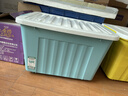 SPACEXPERT 衣物收纳箱特大号塑料整理箱车载储物箱80L蓝色 1个装 带轮 实拍图