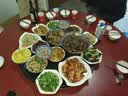 哈骆顿酒店餐桌转盘钢化玻璃圆桌家用旋转底座桌面饭店圆歺桌转台大圆桌 底座金沙-直径90cm 实拍图