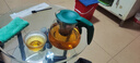 茶壶泡茶器整套茶具茶水分离玻璃耐热泡茶壶花茶套装茶漏 绿把一壶四杯 1000ml 实拍图