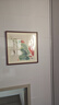 紫腾随轩齐白石装饰画新中式客厅背景墙面挂画卧室饭厅餐厅水墨虾壁画实木 牵牛花 60*60cm（有机玻璃）（默认红木色框） 实拍图