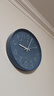 北极星（POLARIS）挂钟客厅家用时钟现代简约轻奢免打孔时尚钟表30cm蓝色石英款 实拍图