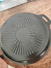 麦饭石烤肉盘家用不粘锅铁板烧韩式烤肉锅电磁炉卡式炉户外烤盘 太阳花烤盘 28cm 实拍图