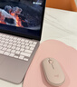 罗技（Logitech）时尚系列 PEBBLE鼠标 无线蓝牙鼠标 办公静音鼠标 女性鼠标对称鼠标 鹅卵石造型 玫瑰粉 实拍图