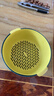 双层塑料洗菜盆沥水篮子厨房神器多功能客厅家用水果盘洗水果菜篮 青黄色 2个 实拍图