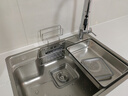 箭牌（ARROW）【焕新补贴】日式厨房水槽大单槽聚宝盆0涂层304不锈钢集渣洗菜盆 【聚宝盆压纹】65*48-铜防溅龙头 实拍图