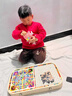 木丸子六合一儿童台球桌小型玩具家用迷你6-10岁男女孩子生日儿童节礼物 加大款B：桌球+飞行棋+斗兽棋+冰球+弹弾棋+保龄球 送孩子同学6合1玩具新年生日礼物 实拍图