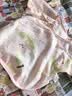 舒贝怡2件装婴儿衣服新生儿半背衣宝宝春夏睡衣0-3个月和尚服粉59 实拍图
