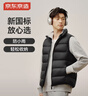京东京造零压排骨羽绒轻薄羽绒服男外套冬季防钻绒马甲背心新年曜石黑3XL 实拍图