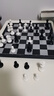 友邦（UB） 国际象棋黑白磁性折叠便携成人儿童学生教学用棋4812B-C(大号) 实拍图