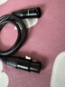 绿联卡侬公对母音频延长线 K歌直播麦克风话筒头线 调音台音响箱功放摄影机平衡卡农线1米黑 20708 实拍图