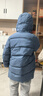 巴拉巴拉童装儿童羽绒服女男童2025新款冬中长款加厚保暖外套纯色连帽衣服 实拍图