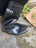 回力雨鞋男高筒户外雨天防水防滑胶鞋耐磨钓鱼洗车雨靴套鞋827黑中42 实拍图