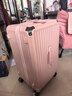 纯奢（CHEYSIR）五轮超大容量行李箱万向轮PC拉杆箱男女学生旅行箱密码箱包皮箱子 经典款-樱花粉·减震刹车功能 26英寸 -抗菌内里【创新5轮-中途旅游/上学】 实拍图