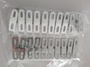 初舍（CHUSHE）晾衣架夹子晾衣夹子衣服床单防风夹子晾袜夹被子夹不锈钢20个装 实拍图