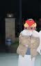 红袖（hopeshow）巴恩风大毛领羽绒服2025冬季新款女装90白鸭绒撞色工装气质短外套 卡其038 M 实拍图