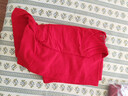 立蒙（LIMENG）男女装素色180g全棉短袖t恤圆领宽松体恤打底衫 大红 2XL 实拍图