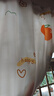 访客 浴帘 优质涤纶加厚免打孔浴室防水隔断帘 橘子款1.8-2米带挂环 实拍图