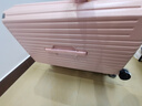 纯奢（CHEYSIR）五轮超大容量行李箱万向轮PC拉杆箱男女学生旅行箱密码箱包皮箱子 经典款-樱花粉·减震刹车功能 26英寸 -抗菌内里【创新5轮-中途旅游/上学】 实拍图