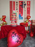 花羽梦老人寿宴布置60岁生日70祝寿80过大寿装饰背景墙条幅中式场景挂布 寿比南山条幅套餐A（6条+气球） 实拍图