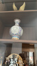 景鑫新中式镂空花瓶景德镇陶瓷器客厅插花瓶酒柜玄关博古架装饰工艺品 【高19cm】粉彩石榴高+底座 普通包装 实拍图