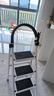 忆琳居梯子家用安全人字梯折叠伸缩多功能楼梯便捷扶梯加厚安全步梯白四 实拍图
