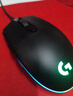 罗技（G）G102第二代游戏鼠标 RGB流光灯效鼠标 轻量化  游戏级8000DPI传感器 黑色 200-8000DPI 实拍图