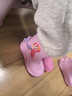 牧萌儿童雨鞋男童女童防水立体宝宝防滑耐磨卡通雨靴 粉色美人鱼 18码 实拍图