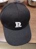 【热巴同款】加大棒球帽帽子男女大头围显脸小春夏字母百搭棒球帽 刺绣款-黑色 实拍图