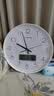 Timess 挂钟电波钟客厅万年历新款钟表日历时钟自动对时挂墙表35cm 实拍图