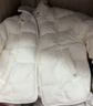 坦博尔轻薄羽绒服女短款翻领宽松舒适衬衫式女士外套330226D 淡奶黄155 实拍图