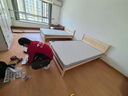 零树实木床双人床简易床1.35m*2m床+10cm椰棕床垫包安装 JYA-03(套装) 实拍图