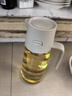 双枪油壶厨房家用不挂油玻璃自动开合油罐食用油酱油瓶醋油瓶650ml 实拍图