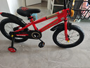 永久（FOREVER）自行车儿童单车小孩学生山地车宝宝脚踏车16寸可拆辅助轮红色 实拍图