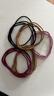 高弹力发饰皮筋发圈头饰发夹发箍假发 简约头绳#1 5条 实拍图