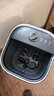 美的（Midea）泡脚桶杀菌洗脚盆加热暖脚电动按摩保暖足浴盆泡小腿可拆洗生日礼物送男女友长辈ZL2雅致灰 实拍图