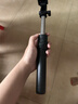 超迷你手机自拍杆蓝牙抖音直播一体式伸缩便携拍照摄影支架三脚架通用 黑色升级款款带灯 实拍图