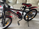 凤凰（Phoenix）儿童自行车山地车男女学生脚踏车6-15岁童车 霸道 黑红色 22寸 实拍图