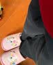 猪爸爸儿童棉麻拖鞋男童秋冬季中大童家居室内防滑女童卡通亲子棉拖粉21 实拍图