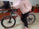凤凰（Phoenix）儿童自行车山地车男女学生脚踏车6-15岁童车 霸道 黑红色 22寸 实拍图