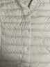 雪中飞羽绒内胆女轻薄羽绒服女短款新款内搭外穿修身 米白 L (165) 实拍图