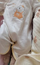 童泰婴儿连体衣春秋季纯棉衣服初生宝宝蝴蝶哈衣爬服和尚服绿色66cm 实拍图
