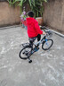 奥仕龙 儿童自行车3-4-5-6-7-8岁小孩单车宝宝脚踏单车男女孩小学生童车 【升级款蓝】旗舰版+加宽闪光轮 18寸 适合110-130cm 实拍图