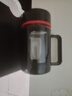 新款玻璃杯商务防爆把手大容量手柄办公室泡茶水杯防摔男女杯子 活动商务黑【两款随机发】 500ml 实拍图