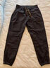 裤子男休闲裤春秋季耐磨工作裤新款运动潮流束脚宽松工装裤男 黑色+灰色【2条装】 常规 XL 建议115-130斤 实拍图
