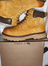 骆驼（CAMEL）王俊凯同款马丁靴高帮秋户外工装大黄靴男 GE122W7757T 金黄 42 实拍图