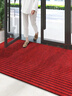 柏能条纹入户地垫门口红地毯入户门脚垫进户门口地垫可裁剪120x180cm 实拍图
